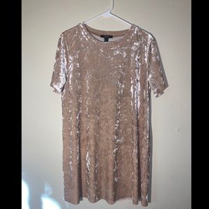 Velvet T-Shirt Dress